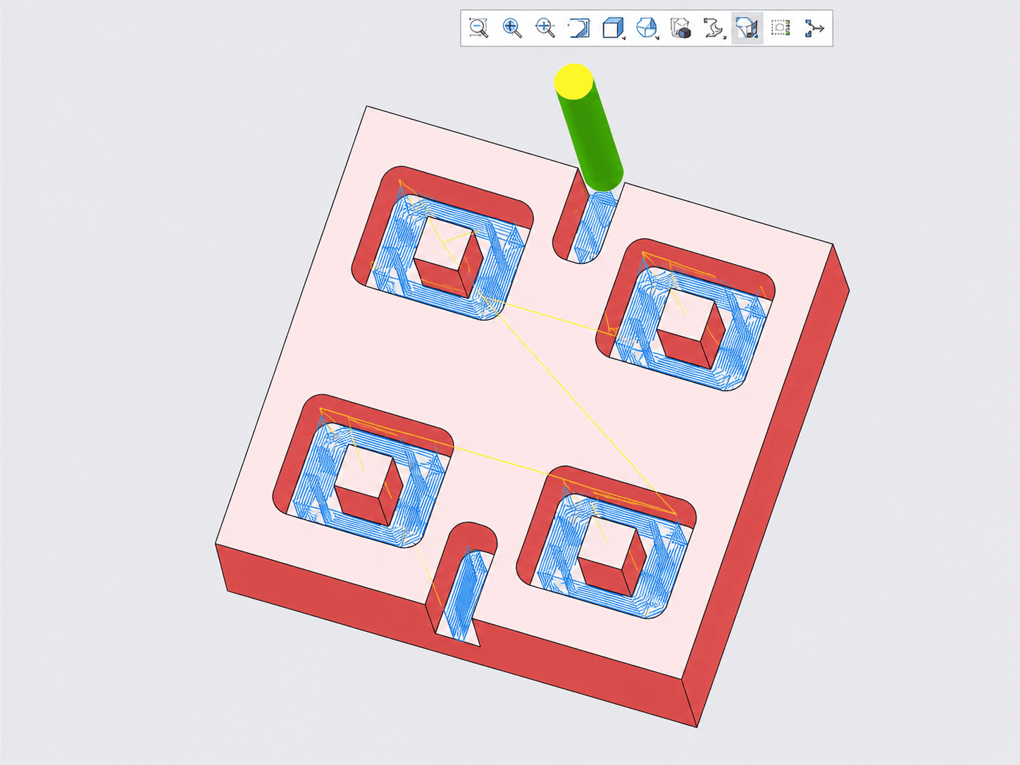 CREO CAM Toolpath Simulation