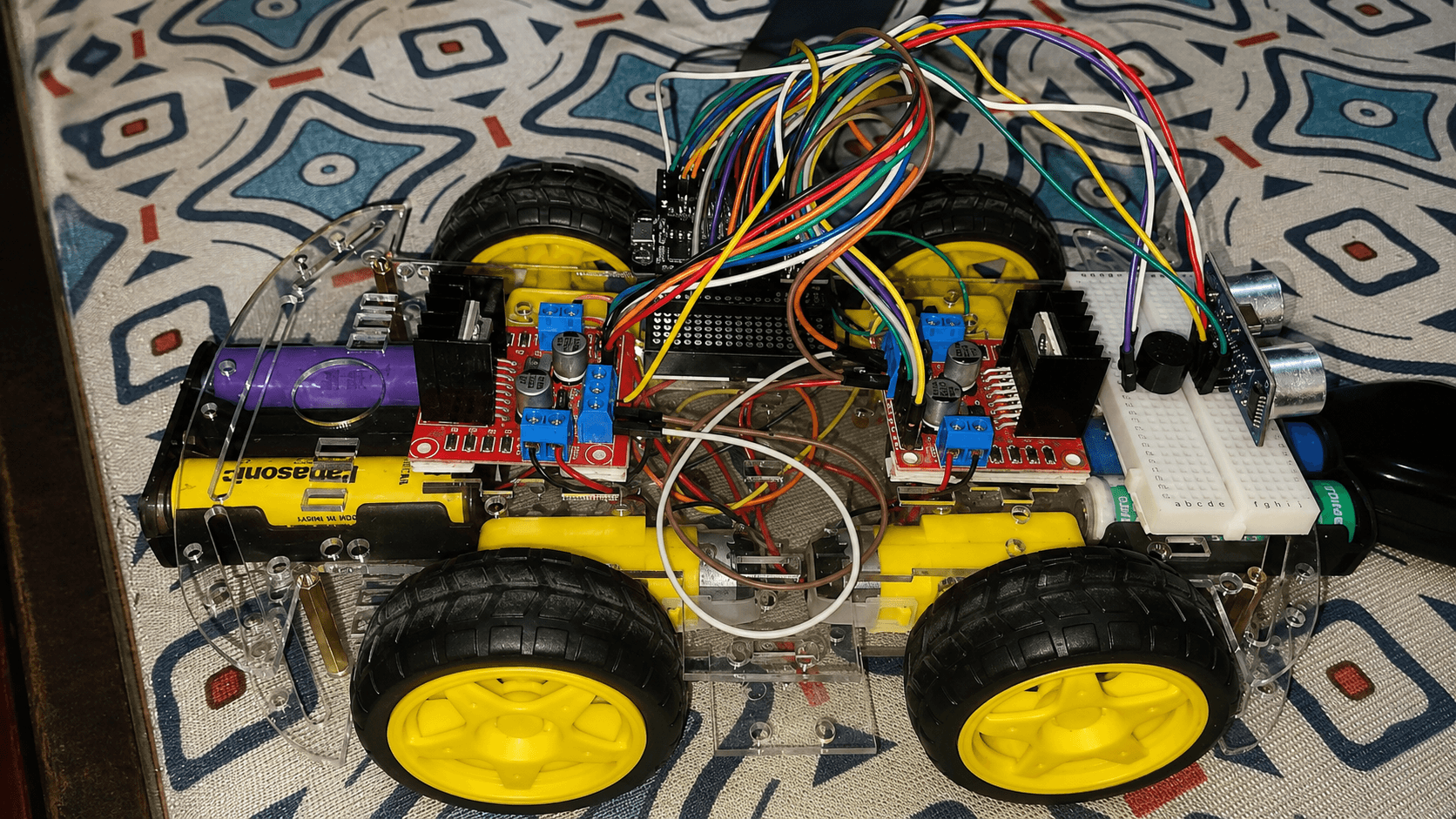 Assembled Gesture-Controlled Robotic Prototype